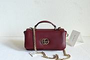 Colestore Gucci GG Milano Mini Top Handle Rosso Ancora 21x12.5x4.5cm - 1