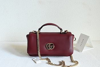 Colestore Gucci GG Milano Mini Top Handle Rosso Ancora 21x12.5x4.5cm