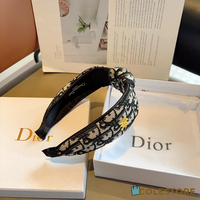 Colestore Dior Oblique Jacquard Pattern Headband - 1