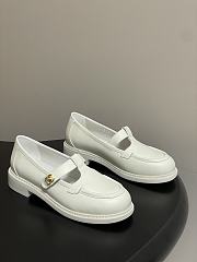 Colestore Chanel Moccasins Shoes Calfskin White - 1