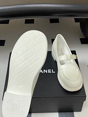 Colestore Chanel Moccasins Shoes Calfskin White - 6