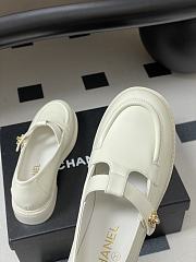Colestore Chanel Moccasins Shoes Calfskin White - 2