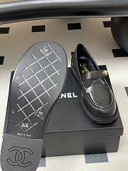 Colestore Chanel Moccasins Shoes Calfskin Black - 6