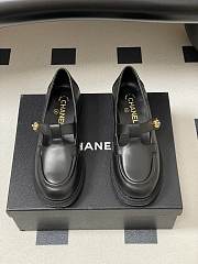Colestore Chanel Moccasins Shoes Calfskin Black - 5