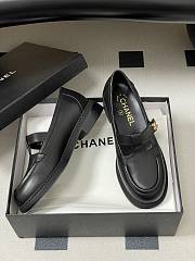 Colestore Chanel Moccasins Shoes Calfskin Black - 4