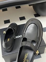 Colestore Chanel Moccasins Shoes Calfskin Black - 3