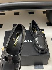 Colestore Chanel Moccasins Shoes Calfskin Black - 2
