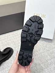 Colestore Dior D-Town Boot Black Calfskin and Nylon with Embroidered Cannage Motif - 6