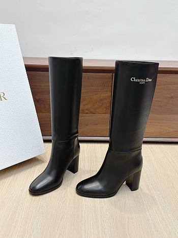 Colestore Dior D-Town Heeled Boot Black Supple Calfskin