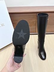 Colestore Dior D-Town Heeled Boot Black Supple Calfskin - 6