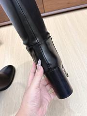 Colestore Dior D-Town Heeled Boot Black Supple Calfskin - 4