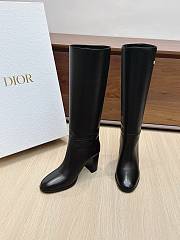 Colestore Dior D-Town Heeled Boot Black Supple Calfskin - 5