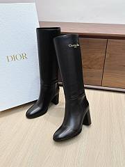 Colestore Dior D-Town Heeled Boot Black Supple Calfskin - 3