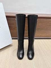 Colestore Dior D-Town Heeled Boot Black Supple Calfskin - 2