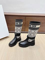 Colestore Dior D-Major Boot Beige and Black Cannage Tweed and Black Calfskin - 3