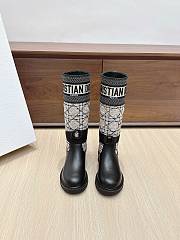 Colestore Dior D-Major Boot Beige and Black Cannage Tweed and Black Calfskin - 2
