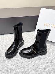 Colestore Dior D-Quest Ankle Boot Black Patent Calfskin  - 1