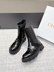 Colestore Dior D-Quest Ankle Boot Black Patent Calfskin  - 5