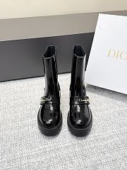 Colestore Dior D-Quest Ankle Boot Black Patent Calfskin  - 6