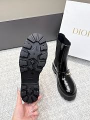 Colestore Dior D-Quest Ankle Boot Black Patent Calfskin  - 2