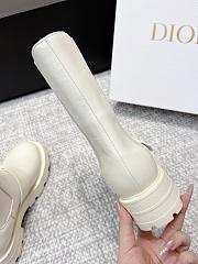 Colestore Dior D-Quest Ankle Boot White Calfskin  - 6