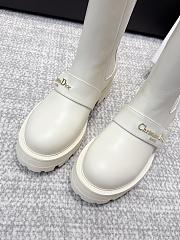 Colestore Dior D-Quest Ankle Boot White Calfskin  - 5