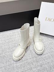Colestore Dior D-Quest Ankle Boot White Calfskin  - 4