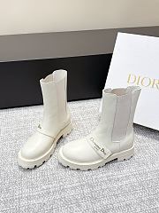 Colestore Dior D-Quest Ankle Boot White Calfskin  - 3