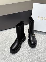 	 Colestore Dior D-Quest Ankle Boot Black Calfskin - 1