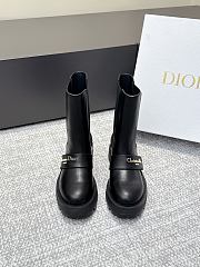 	 Colestore Dior D-Quest Ankle Boot Black Calfskin - 4