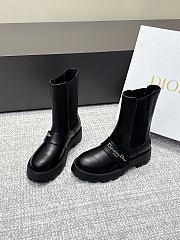 	 Colestore Dior D-Quest Ankle Boot Black Calfskin - 3