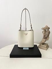 Colestore Prada Medium Leather Bag White 21.5×22.5×13cm - 1