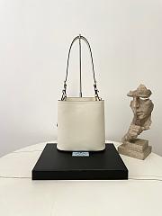 Colestore Prada Medium Leather Bag White 21.5×22.5×13cm - 5