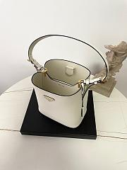 Colestore Prada Medium Leather Bag White 21.5×22.5×13cm - 2
