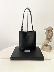 Colestore Prada Medium Leather Bag Black 21.5×22.5×13cm - 3