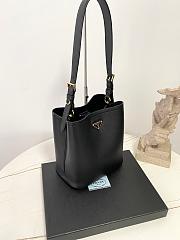 Colestore Prada Medium Leather Bag Black 21.5×22.5×13cm - 4