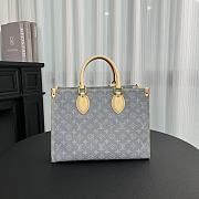 Colestore Louis Vuitton OnTheGo MM Monogram Denim Grey 32×26×15cm - 3