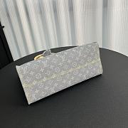 Colestore Louis Vuitton OnTheGo MM Monogram Denim Grey 32×26×15cm - 4
