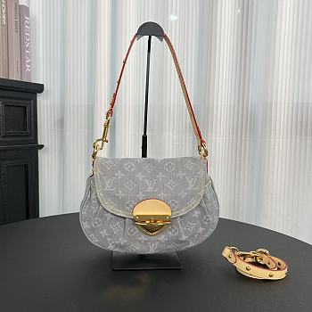 Colestore Louis Vuitton Sunset Monogram Grey Denim 27x18x3cm