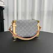 Colestore Louis Vuitton Side Trunk MM Grey Denim 23.5×16×8.5cm - 5
