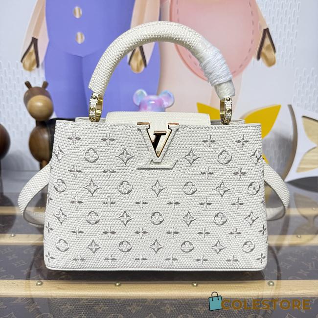 Colestore Louis Vuitton Capucines BB BRODERIE ANGLAISE White 27 x 18 x 9 cm - 1