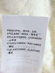 Colestore Louis Vuitton Diamond-Pattern Textured Knit Cardigan in White - 3