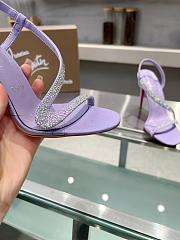 Colestore Christian Louboutin Purple Rosalie Strass 100 Heeled Sandals In Lilac Smoke - 2