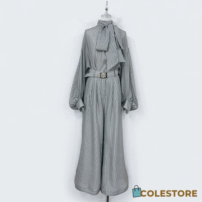 Colestore Zimmermann Hypnotic Striped Blouse + Leg Pant - 1