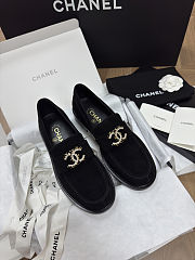 Colestore Chanel Moccasins Suede Black - 1