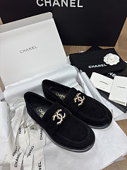 Colestore Chanel Moccasins Suede Black - 4