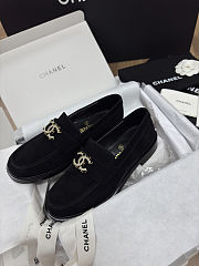 Colestore Chanel Moccasins Suede Black - 2