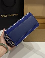 Colestore Dolce & Gabbana Maiolica Blu Medium Sicily Handbag with Majolica Embroidery 18.5x20x10cm - 6