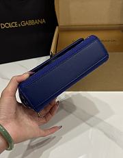 Colestore Dolce & Gabbana Maiolica Blu Small Sicily Handbag with Majolica Embroidery 13x19x6cm - 6