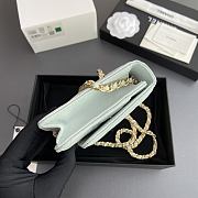 	 Colestore Chanel Classic Wallet with Strap Grained calfskin & Gold metal Mint 20x13x3.5cm - 4
